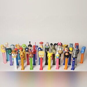 Selling as a Lot - 35 PEZ Dispensers - Disney / Marvel / DC / Pokémon and more